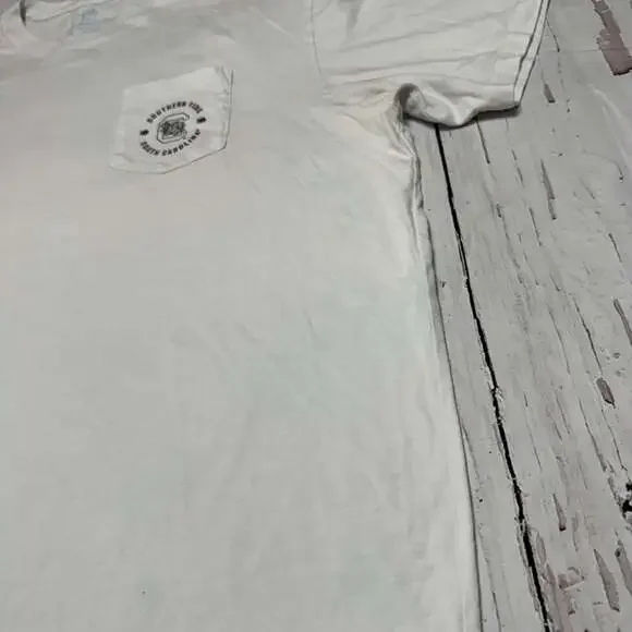 Southern Tide University of South Carolina Gamecock Flag Boats Pocket T-Shirt - Picture 4 of 10